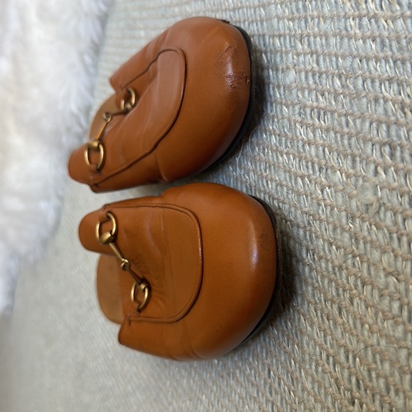 Gucci womens horse bit mule loafer slip on preworn calf skin broken in 38.5 - Picture 8 of 10